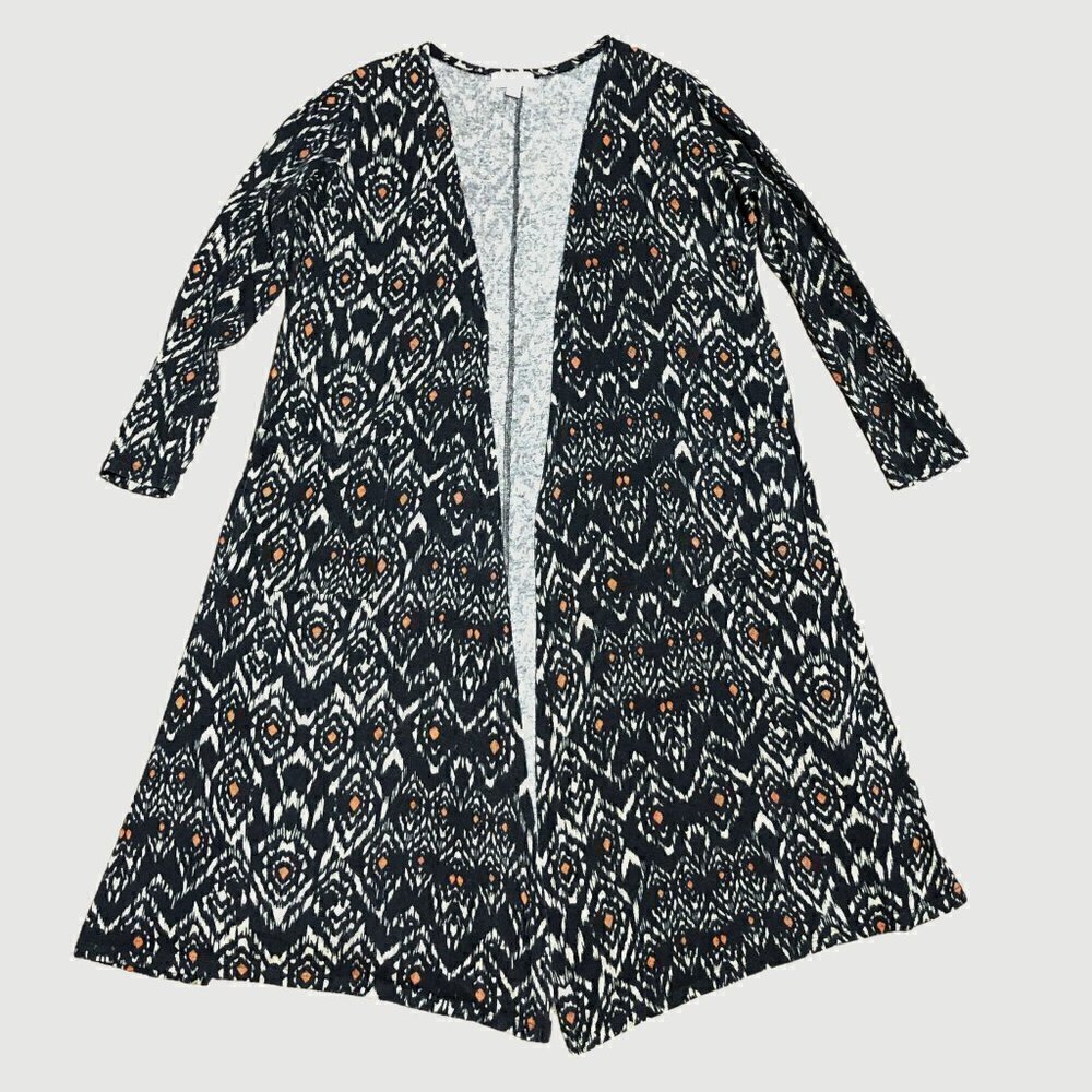 Lularoe - Sarah Open Front Knit Longline Duster Cardigan w/ Pockets- Size Medium